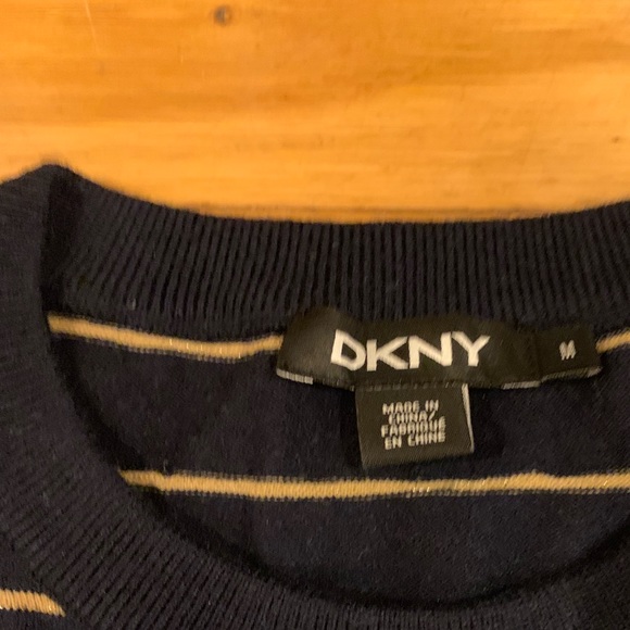 DKNY Navy and Gold Sweater - Picture 2 of 3